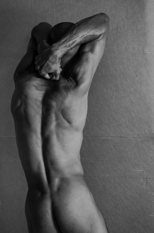 masculine poise artistic nude photo by photographer michael mcintosh