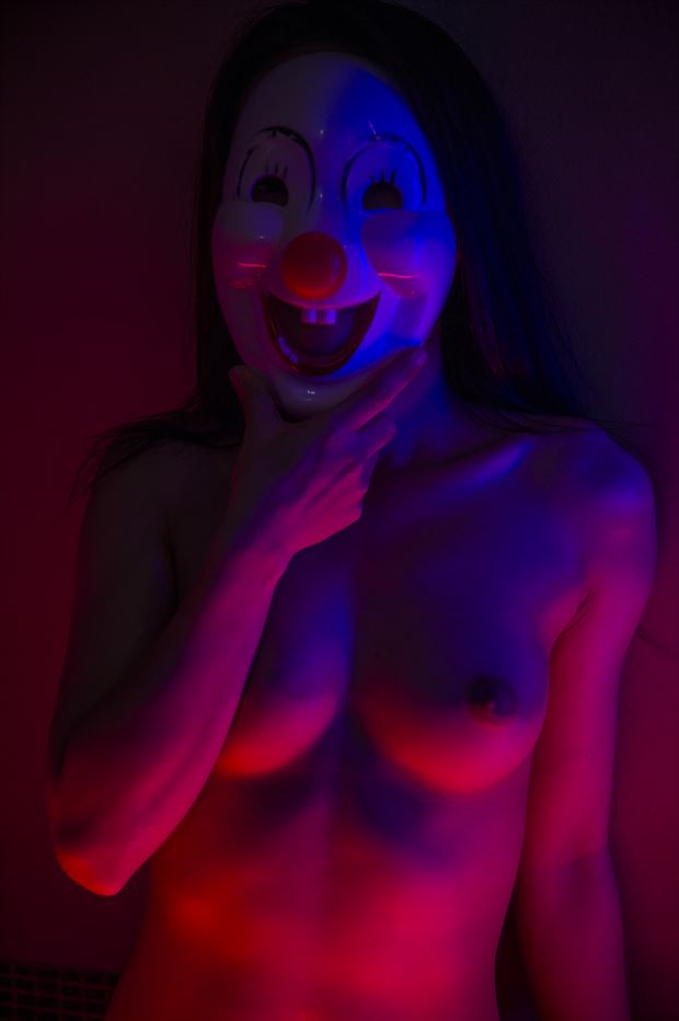 masked 001 artistic nude photo by photographer peter lik