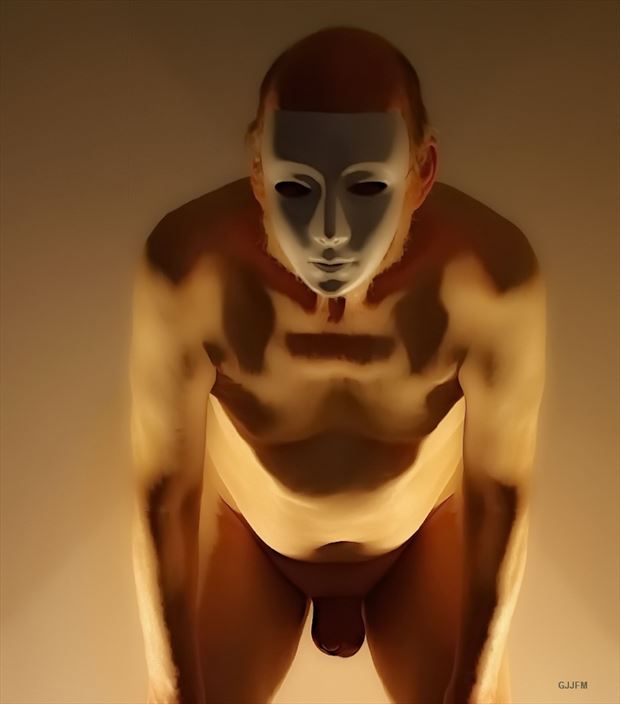 masked artistic nude photo by model gerardm