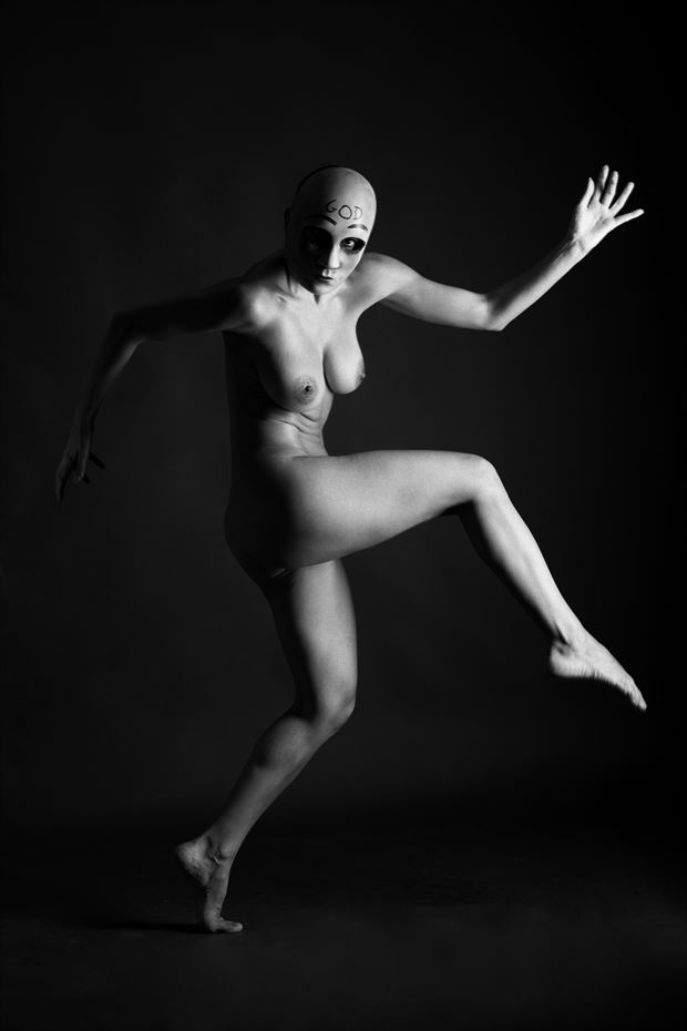 masked artistic nude photo by photographer tom f 