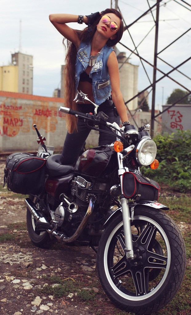 me and my bike Fashion Photo by Model Zorjana