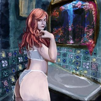 mel 48 lingerie artwork by artist nick kozis