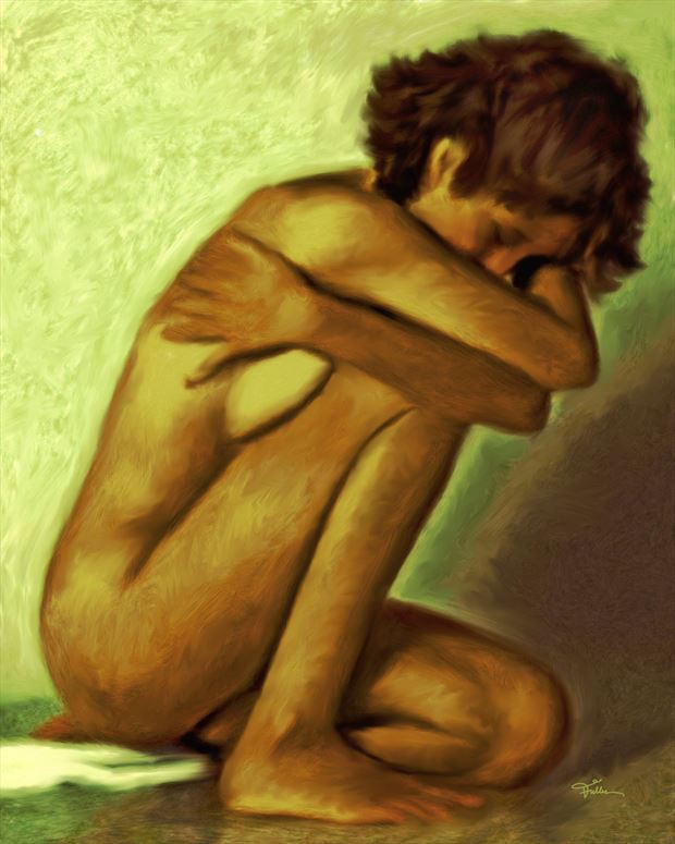 melancholia ii artistic nude artwork by artist van evan fuller