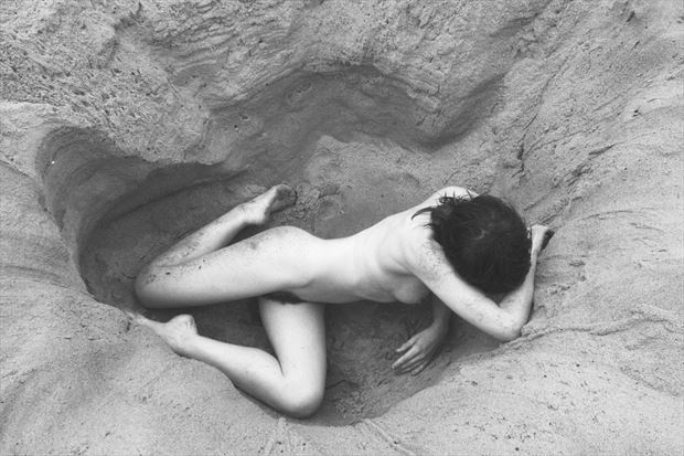 melancholic in a joey hole artistic nude photo by photographer kayakdude