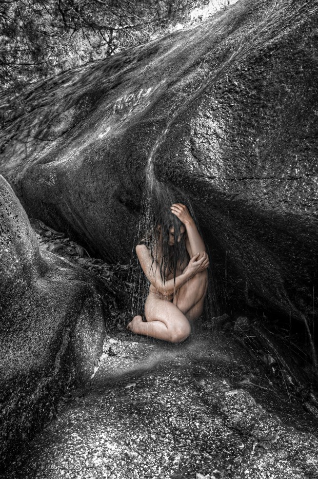 melissa under the falls artistic nude photo by photographer photowyse