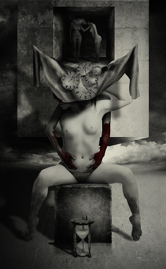 memento mori Artistic Nude Artwork by Artist pierre fudaryl%C3%AD