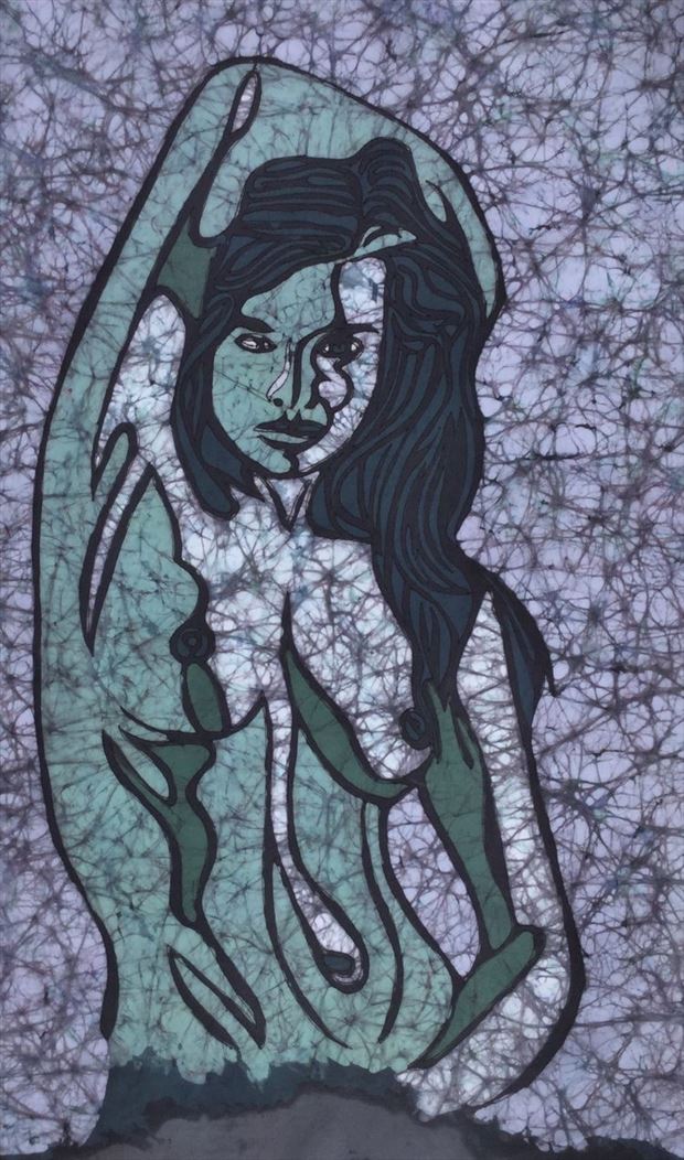 mermaid 2 artistic nude artwork by artist kevin houchin