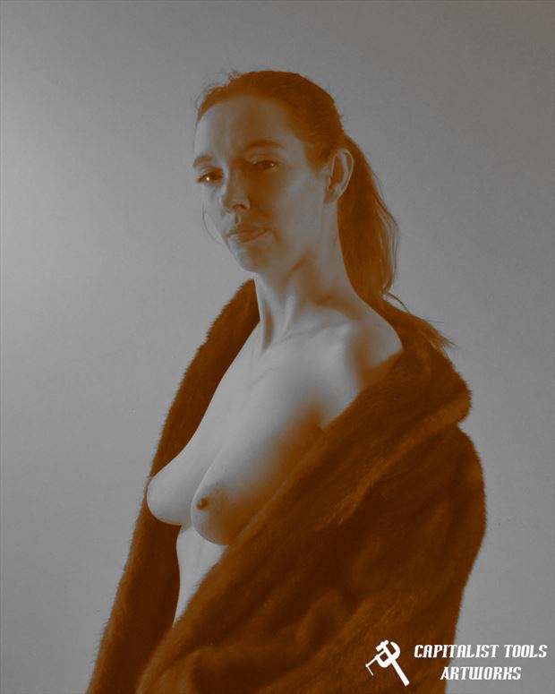 michelle in mink artistic nude photo by photographer capitalist tools