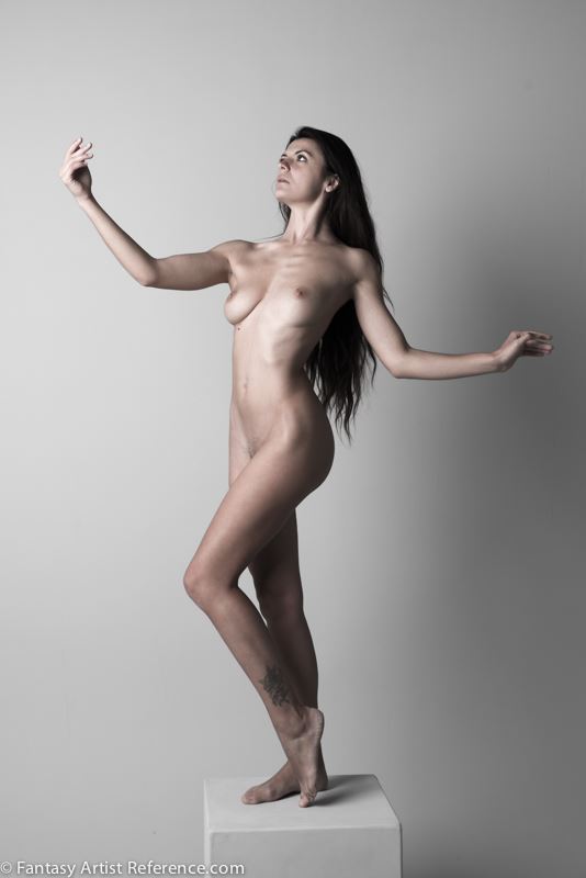 miky standing figure study artistic nude photo by photographer xenophoto