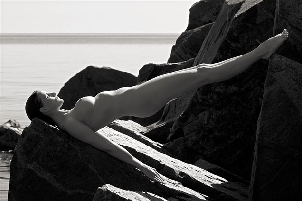 mila on the rocks artistic nude photo by photographer stromephoto