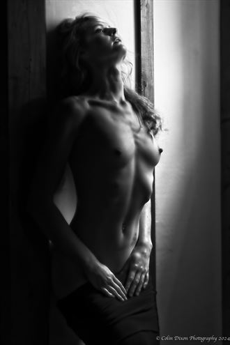 miss c in the window light 1 artistic nude photo by photographer colin dixon