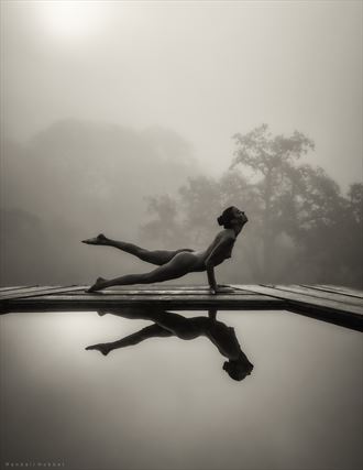 misty morning artistic nude photo by photographer randall hobbet