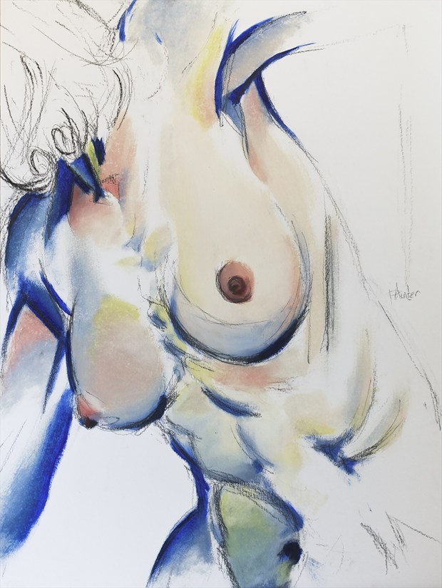 mixed media nude Artistic Nude Artwork by Artist philip painter
