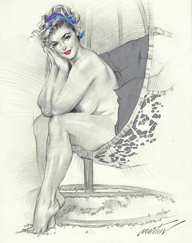 model stefania ferrario artistic nude artwork by artist james martin 