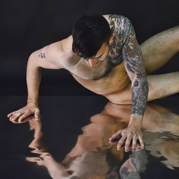 modern narcissus artistic nude photo by photographer dan simoneau