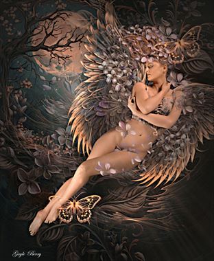 moonlit dreams artistic nude artwork by artist gayle berry