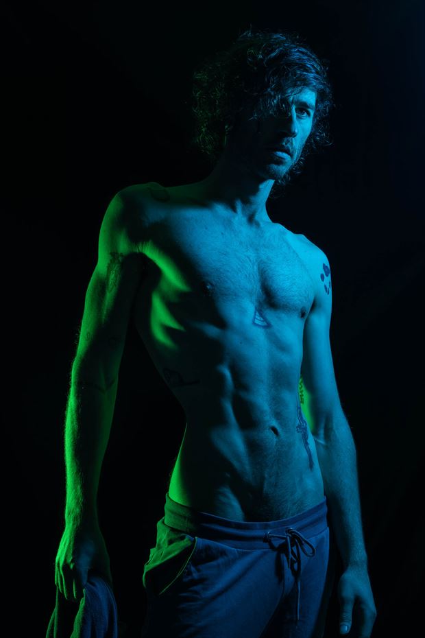 more greens and blues chiaroscuro photo by model seaton kay smith