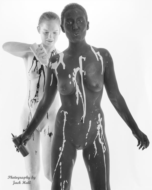 more playing with paint artistic nude photo by photographer jack hall