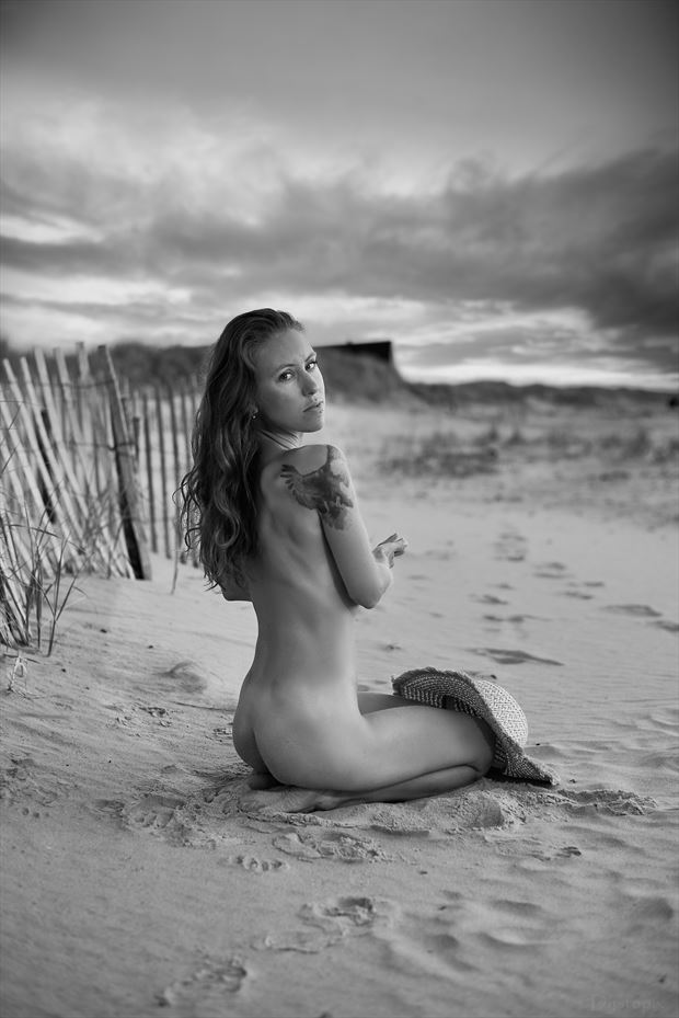 morning nude at the beach artistic nude artwork by photographer dystopix photo
