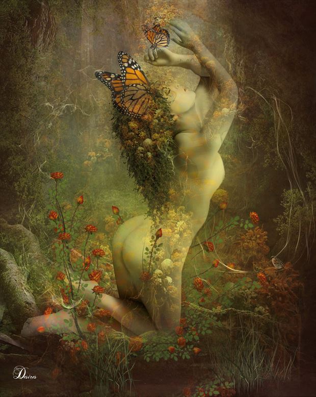 mother nature artistic nude artwork by artist digital desires