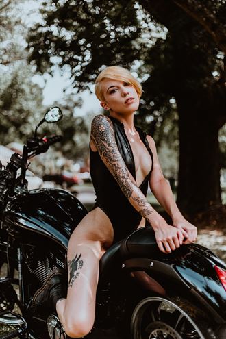 motorcycle tattoos photo by model mannequin madi