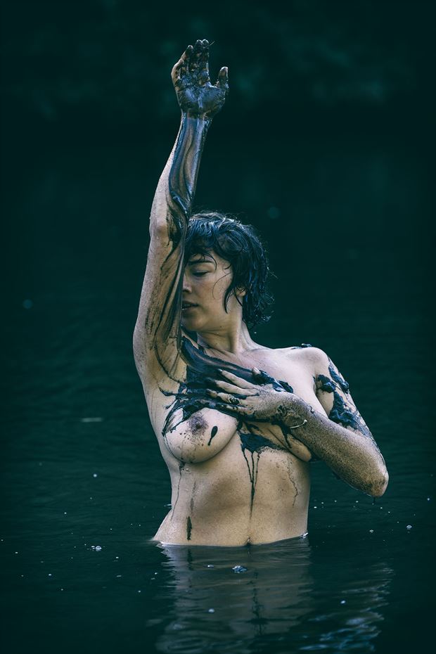 mud artistic nude photo by model beke winter