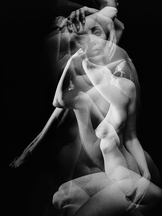 multi exposure figure study on film artistic nude photo by photographer fine art intimates