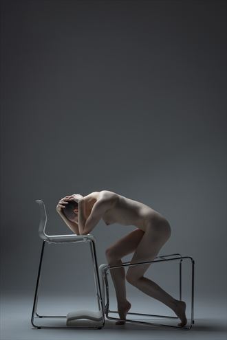 my chair fell over artistic nude photo by photographer eric upside brown