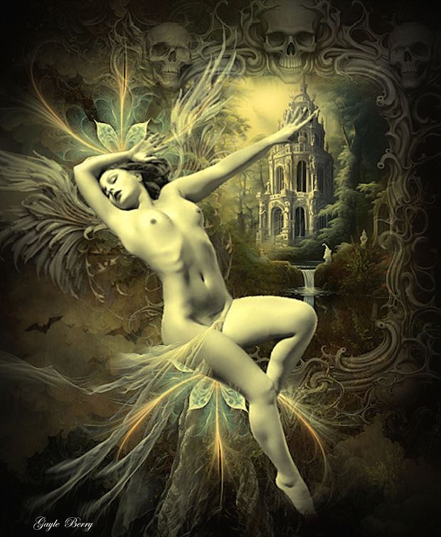 my home is my castle artistic nude artwork by artist gayle berry