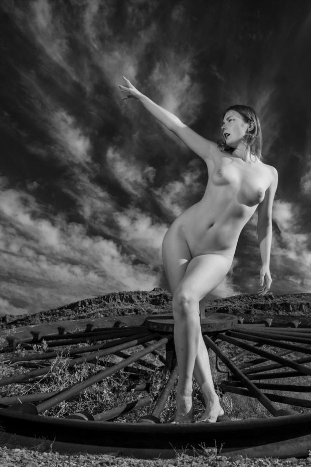 nadia in the clouds figure study photo by photographer lightworkx
