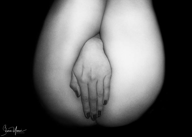 naked black and white hand artistic nude photo by photographer sharonphoto