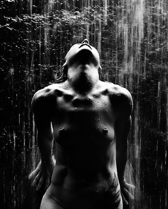 natural shower artistic nude photo by photographer v seger
