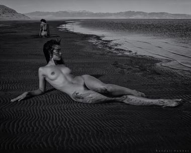nausicaa on the beach artistic nude photo by photographer randall hobbet