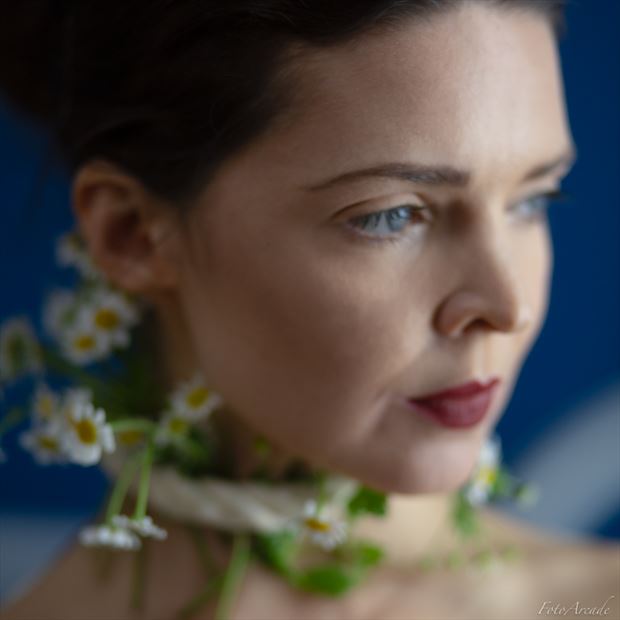 neck with flowers fetish photo by photographer fotoarcade