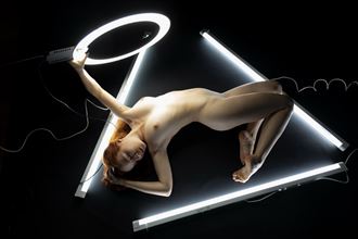 neon light artistic nude photo by photographer jens schmidt