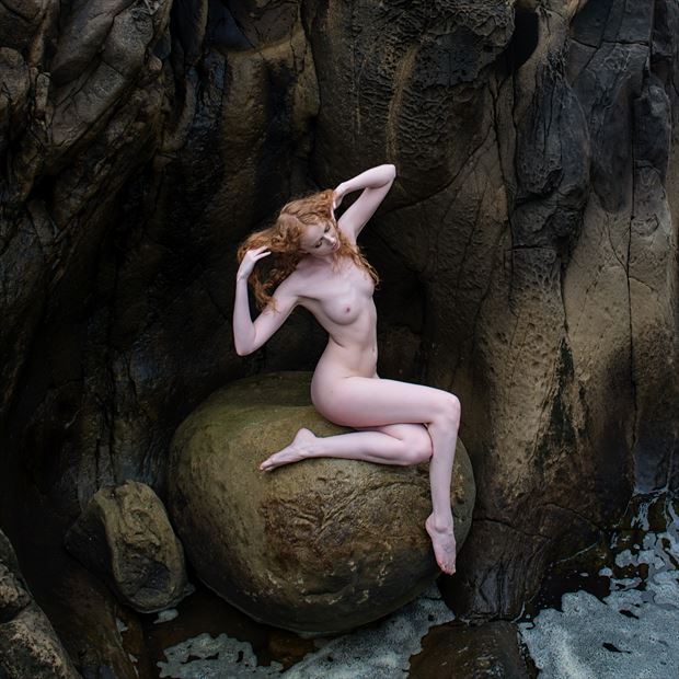 nereid awakening artistic nude photo by photographer randall hobbet