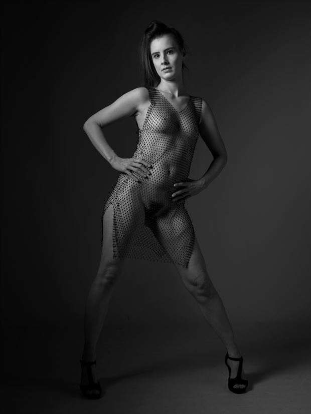 net dress artistic nude photo by photographer schafi
