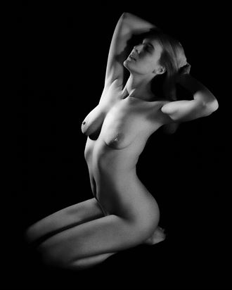 nude figure study in black and white artistic nude photo by photographer fine art intimates
