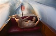 nude in old chris craft high speed artistic nude photo by photographer bradmiller