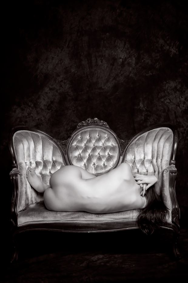 nude on victorian settee artistic nude photo by photographer northlight studios