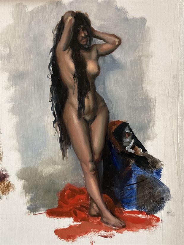 nude study after jean l%C3%A9on g%C3%A9r%C3%B4me artistic nude artwork by artist edoism