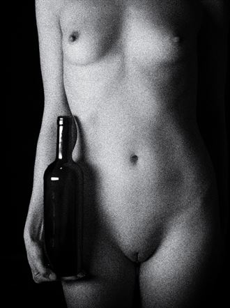 nude wine bottle artistic nude photo by photographer paulo