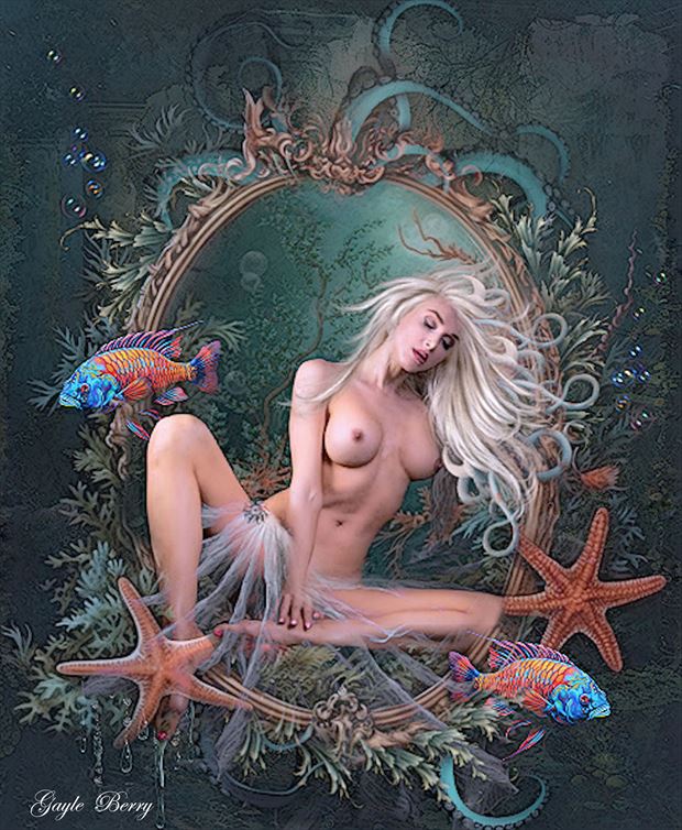 oceanic beauty artistic nude artwork by artist gayle berry