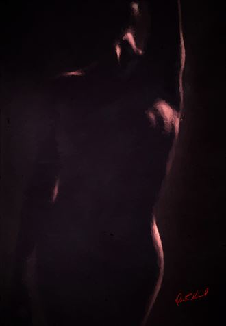 oil highlights artistic nude artwork by photographer dnicoll