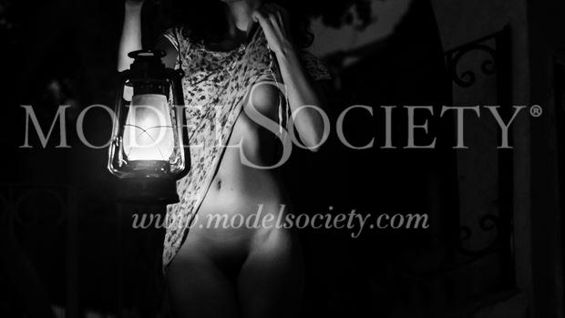oil lamp artistic nude photo by model afroditeyannakis