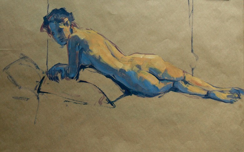 oil on paper 2 Painting or Drawing Artwork by Artist jean jacques andre