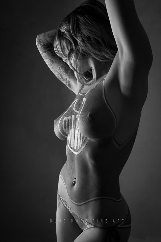oilers 17 bodypaint artistic nude photo by photographer blue muse fine art