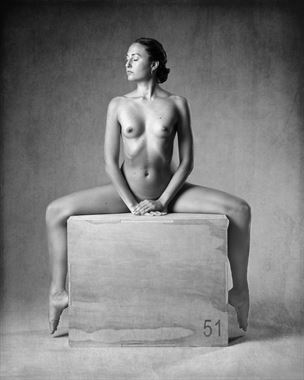 on a box artistic nude photo by model valentina_art