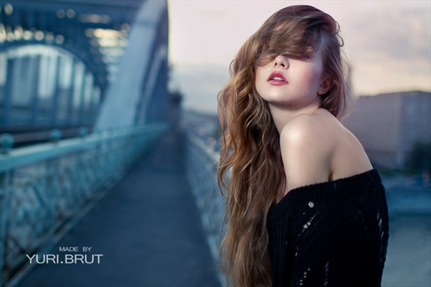 on a bridge Fashion Photo by Photographer Yuri Brut
