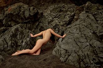 on black sand 2 artistic nude photo by photographer deekay images